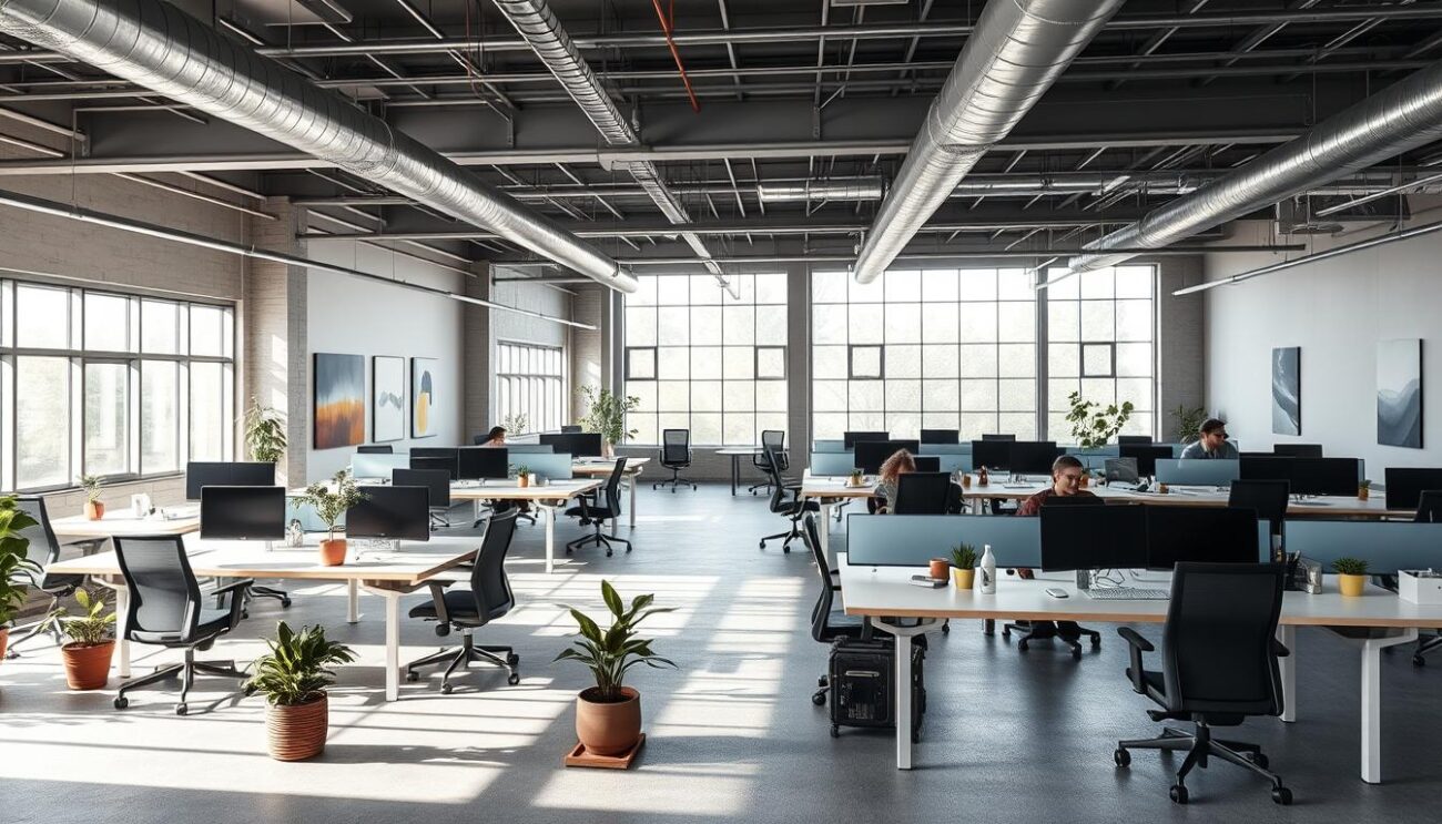 Environnement de travail commercial