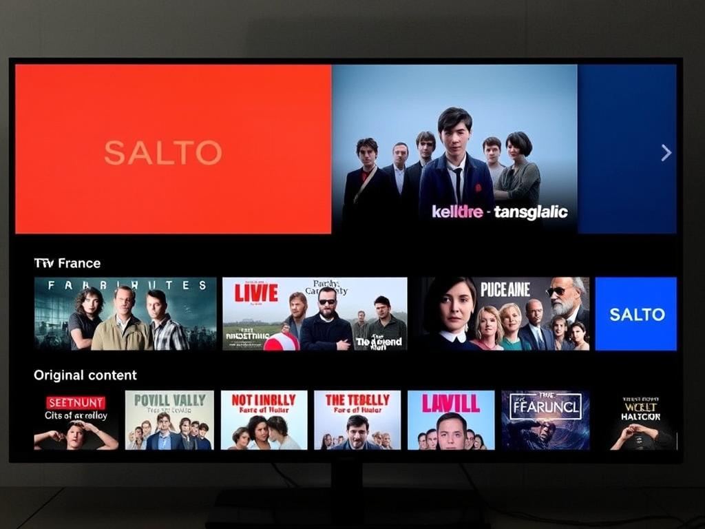 Interface de Salto regroupant plusieurs sites officiels des chaînes TV françaises Interface de Salto regroupant plusieurs sites officiels des chaînes TV françaises