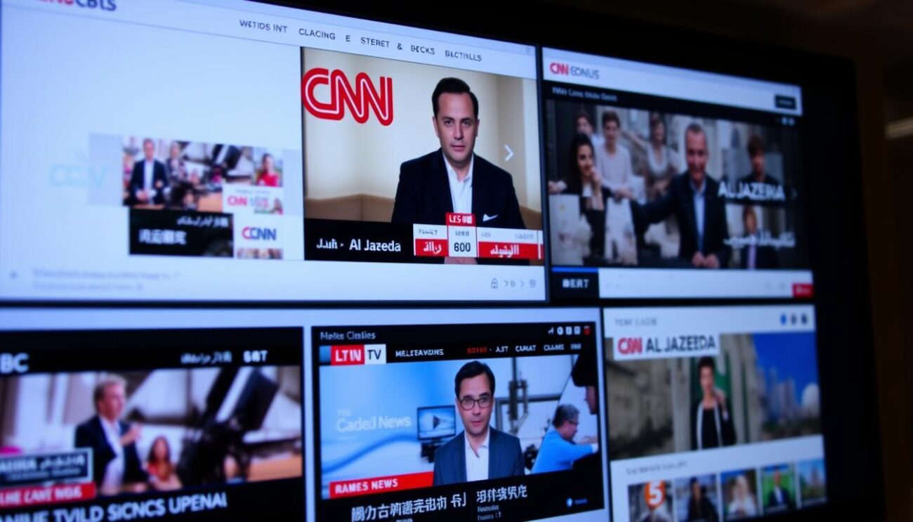 Interfaces des sites officiels des chaînes TV internationales accessibles en France Interfaces des sites officiels des chaînes TV internationales accessibles en France