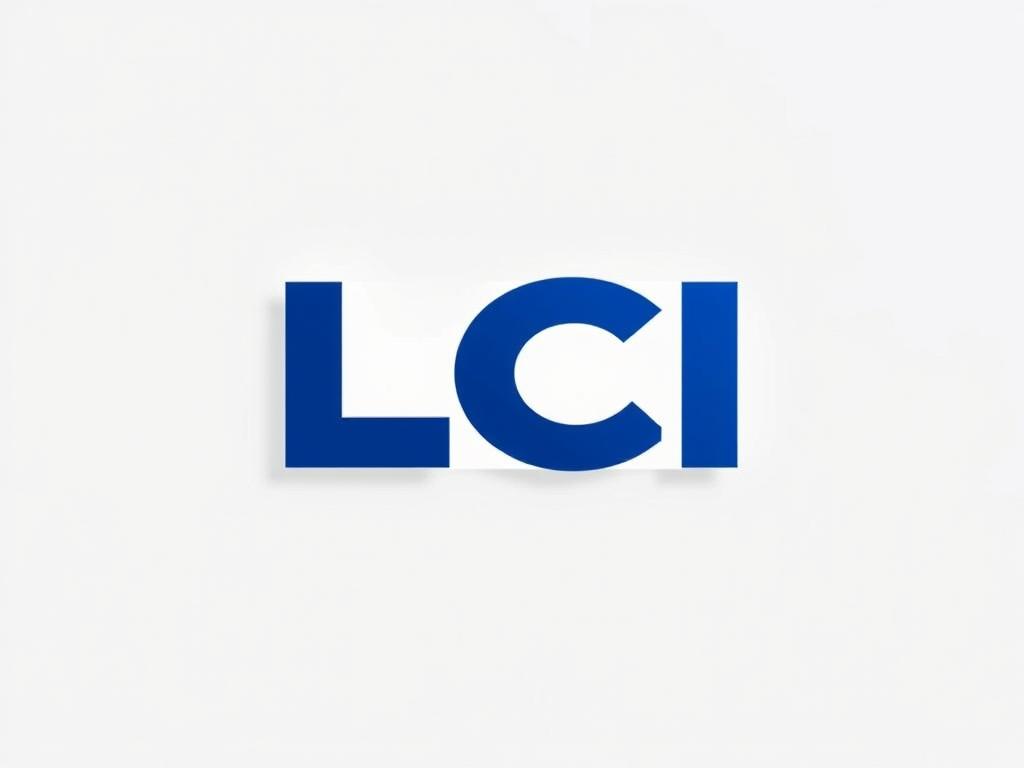 Logo officiel de LCI avec interface du site officiel de la chaîne TV d'information Logo officiel de LCI avec interface du site officiel de la chaîne TV d'information