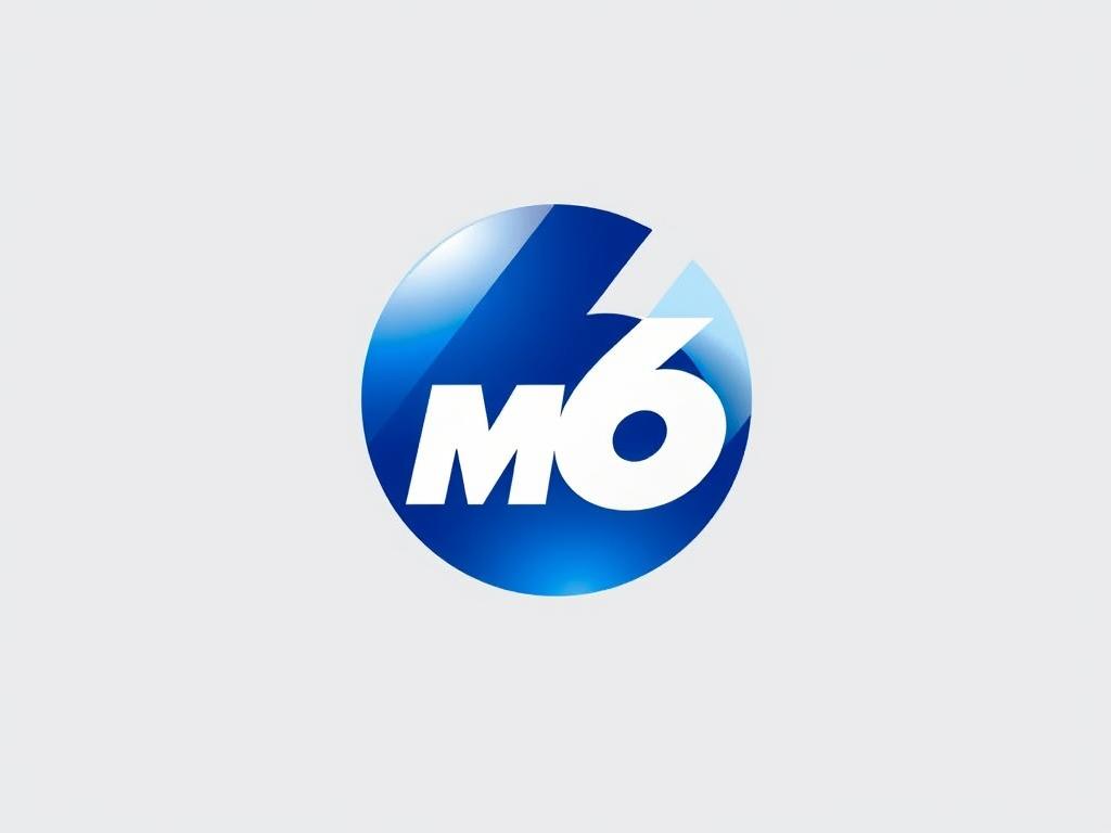 Logo officiel de M6 avec interface du site des chaînes TV du groupe Logo officiel de M6 avec interface du site des chaînes TV du groupe